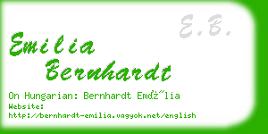 emilia bernhardt business card